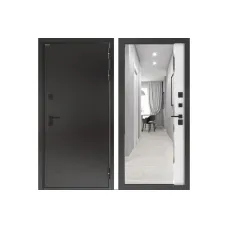 Входная дверь с терморазрывом BN-10 с зеркалом ФЛЗ-618 Белый софт